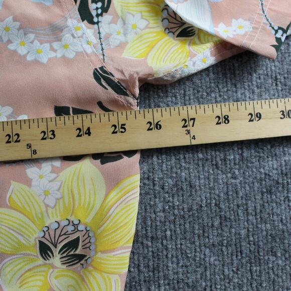 Avanti Shirt Mens 2XL Silk Hawaiian Aloha Button Front Floral Colorful Tropical - Picture 5 of 6